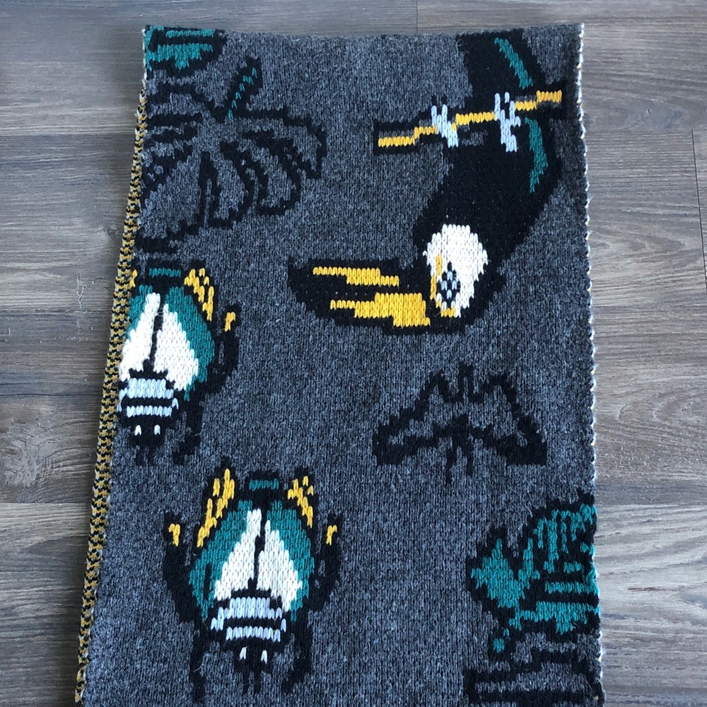 Demylee x J Crew Toucan Print Wool Scarf - Picture 9 of 14
